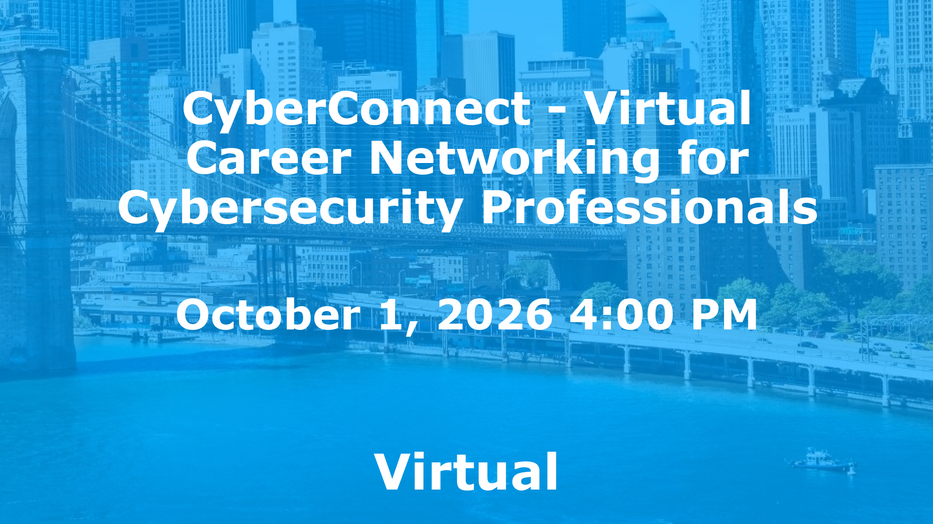 CyberConnect - Virtual Career Networking for Cybersecurity Professionals event image